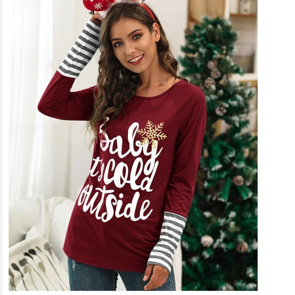 LAST ONE! Baby Its Cold Outside Christmas Shirt - Picture 4 of 10